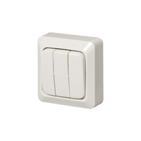JUSSI SURFACE MOUNTING 3-GANG 1-WAY SWITCH NO X-TERMINALS