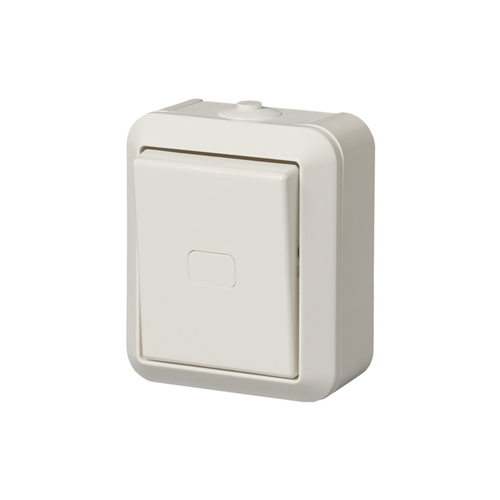 KOSTI 1-GANG 2-WAY SWITCH, 2 X-TERMINALS, LAMP NOT INCLUDED, IP44