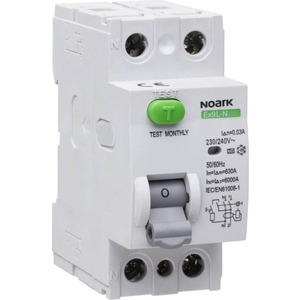 NOARK 2P 25A 30MA 6KA A-TYPE RESIDUAL CURRENT CIRCUIT BREAKER