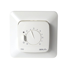 JUSSI COVER FRAME WITH DEVIREG 530 FLOOR THERMOSTAT