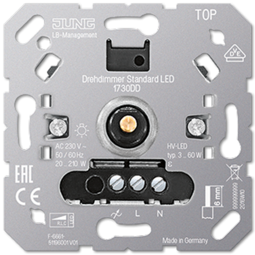 JUNG STANDARD ROTARY DIMMER LED