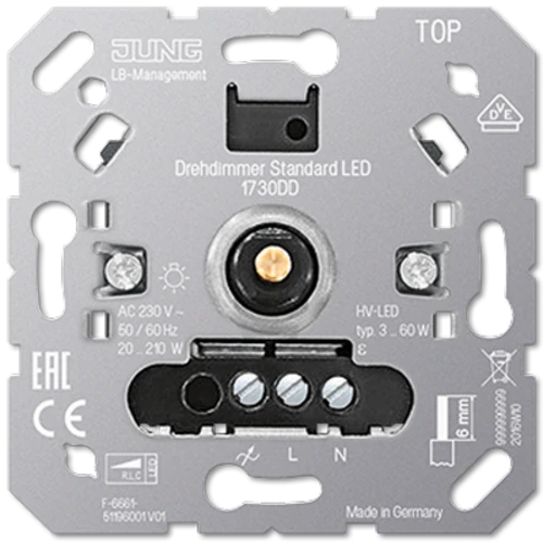 JUNG STANDARD ROTARY DIMMER LED