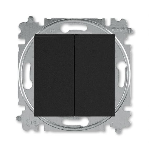 LEVIT ANTHRACITE 2-GANG 2-WAY SWITCH