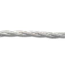 FND 3X1.5MM² 10M TWISTED TEXTILE CABLE WHITE
