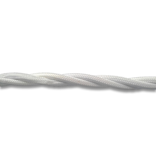 FND 3X1.5MM² 3M TWISTED TEXTILE CABLE WHITE
