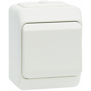 NORDIC 1-GANG 2-WAY SWITCH IP44 WHITE