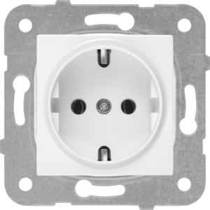 KARRE/MERIDIAN SINGLE SOCKET OUTLET WHITE