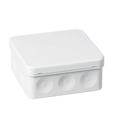 AP10 SURFACE-MOUNTED JUNCTION BOX, IP65, 104 X 104MM, WHITE