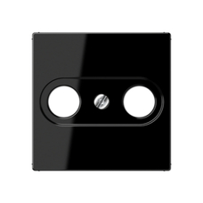 FND 55X55MM ADAPTER BLACK PORCELAIN + TV-R SOCKET INTERMEDIATE