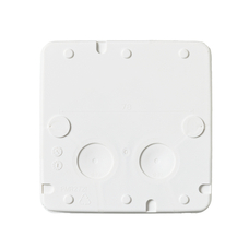 AP10 SURFACE-MOUNTED JUNCTION BOX, IP65, 104 X 104MM, WHITE
