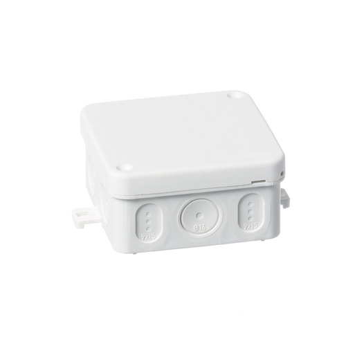 AP75 SURFACE-MOUNTED JUNCTION BOX IP65, WHITE 75 X 75 MM