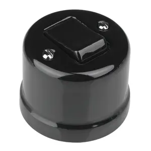 FND SURFACE INTERMEDIATE SWITCH BLACK PORCELAIN