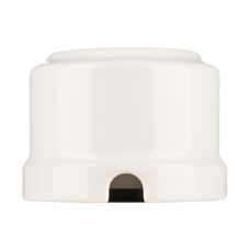 FND SURFACE SINGLE SOCKET-OUTLET SHUTTERED WHITE PORCELAIN