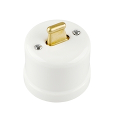 FND SURFACE INTERMEDIATE SWITCH WHITE PORCELAIN TYPE 2