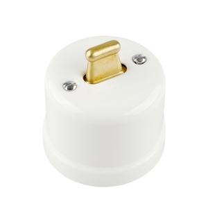 FND SURFACE INTERMEDIATE SWITCH WHITE PORCELAIN TYPE 2