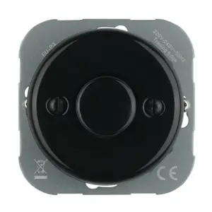 FND LED DIMMER 3-250W BLACK PORCELAIN