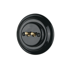 FND DOUBLE PUSHBUTTON BLACK PORCELAIN TYPE 2