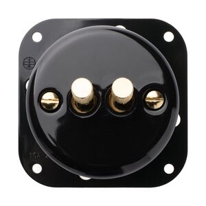 FND DOUBLE PUSHBUTTON BLACK PORCELAIN TYPE 3