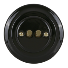 FND DOUBLE PUSHBUTTON BLACK PORCELAIN TYPE 3