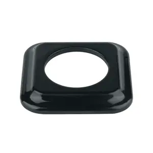 FND 1-GANG SQUARE FRAME BLACK PORCELAIN