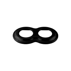 FND 2-GANG FRAME BLACK PORCELAIN TYPE 2