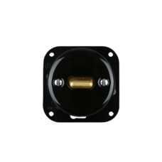 FND SWITCH 2 POLE BLACK PORCELAIN TYPE 2