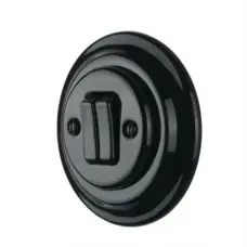 FND DOUBLE PUSHBUTTON BLACK PORCELAIN