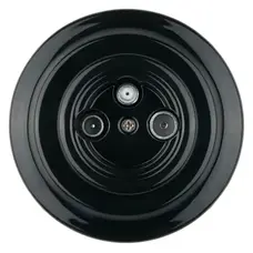 FND TV/R/SAT SOCKET END-OF-LINE BLACK PORCELAIN