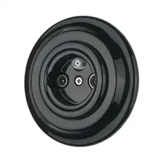 FND TV/R/SAT SOCKET END-OF-LINE BLACK PORCELAIN