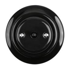 FND PUSHBUTTON BLACK PORCELAIN TYPE 1