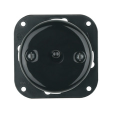 FND 1-GANG 2-WAY SWITCH BLACK PORCELAIN TYPE 1