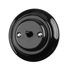 FND PUSHBUTTON BLACK PORCELAIN TYPE 1