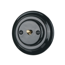 FND PUSHBUTTON BLACK PORCELAIN TYPE 2