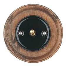 FND PUSHBUTTON BLACK PORCELAIN TYPE 2