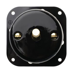 FND 1-GANG 2-WAY SWITCH BLACK PORCELAIN TYPE 3