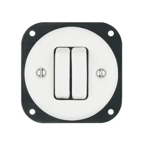 FND 2-GANG 2-WAY SWITCH WHITE PORCELAIN