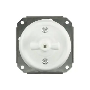 FND 2-GANG 1-WAY SWITCH WHITE PORCELAIN