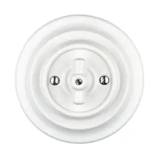 FND 2-GANG 1-WAY SWITCH WHITE PORCELAIN