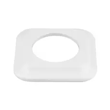 FND 1-GANG SQUARE FRAME WHITE PORCELAIN