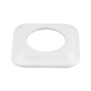 FND 1-GANG SQUARE FRAME WHITE PORCELAIN