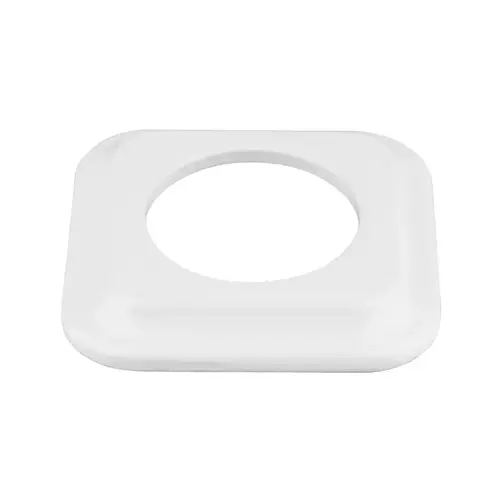 FND 1-GANG SQUARE FRAME WHITE PORCELAIN