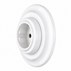 FND SINGLE SOCKET-OUTLET SHUTTERED WHITE PORCELAIN