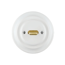 FND SWITCH 2 POLE WHITE PORCELAIN TYPE 2