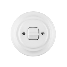 FND SWITCH 2 POLE WHITE PORCELAIN TYPE 4