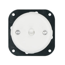 FND 1-GANG 2-WAY SWITCH WHITE PORCELAIN TYPE 1