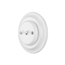 FND PUSHBUTTON WHITE PORCELAIN TYPE 1