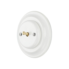 FND PUSHBUTTON WHITE PORCELAIN TYPE 2