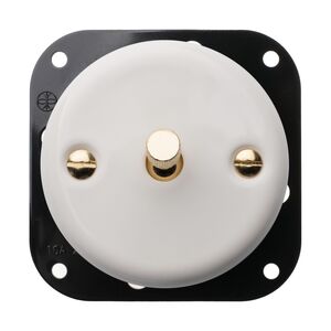 FND 1-GANG 2-WAY SWITCH WHITE PORCELAIN TYPE 3