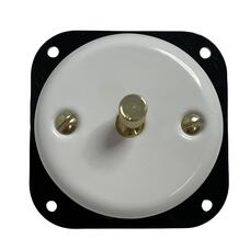 FND 1-GANG 2-WAY SWITCH WHITE PORCELAIN TYPE 3