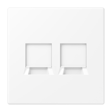 JUNG LS WHITE MATT 2XRJ45 CAT6 DATA OUTLET 